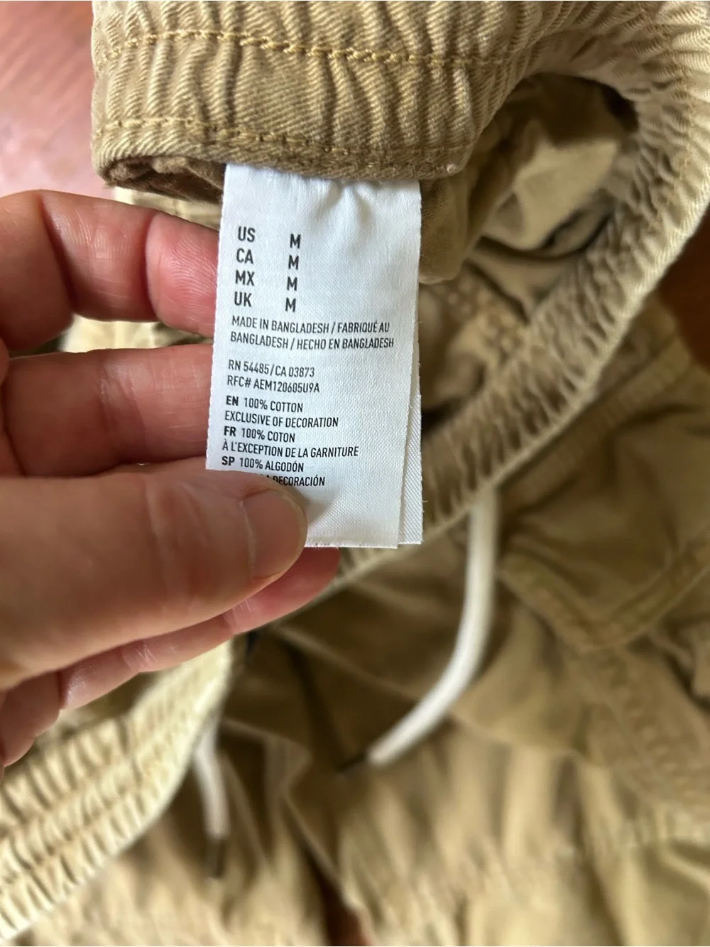 Men's Cargo Jogger Pants in Khaki